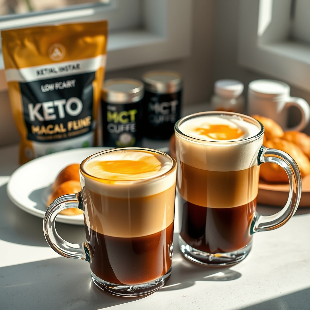 keto coffee in action