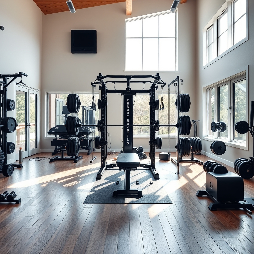 all in one smith machine home gym - Illustration 1