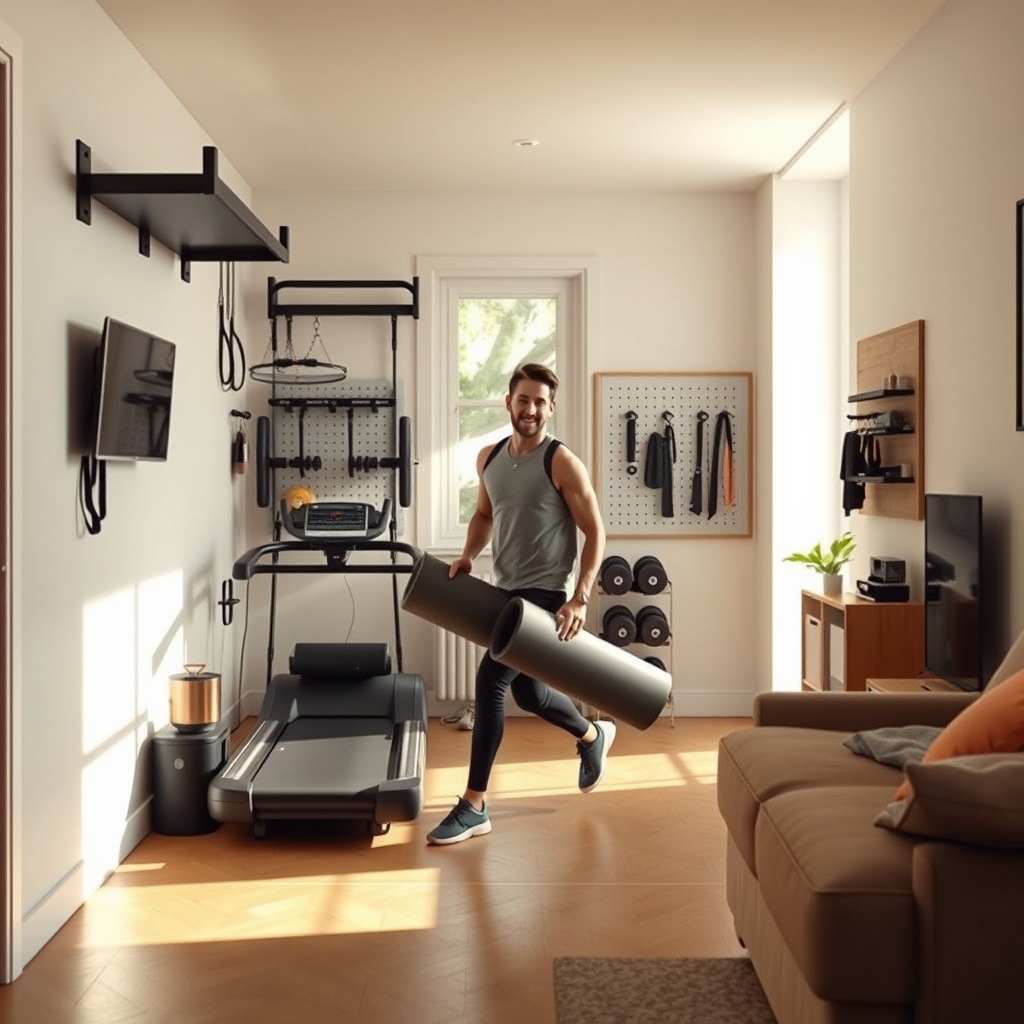 compact home gym small space - Illustration 3
