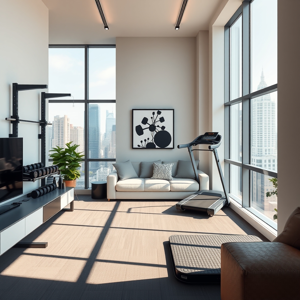 compact home gym small space - Illustration 1