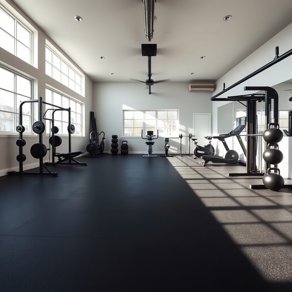 home gym rubber flooring - Illustration 1