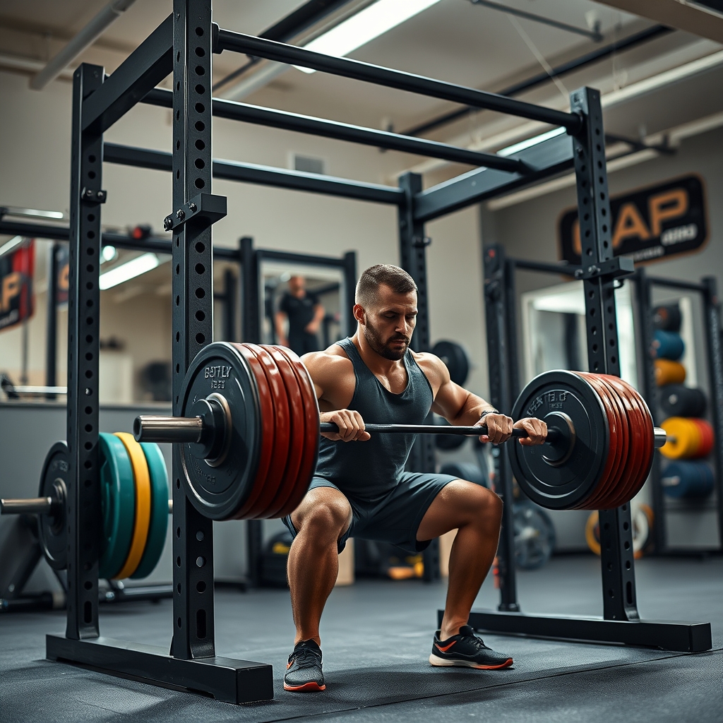 power rack in action