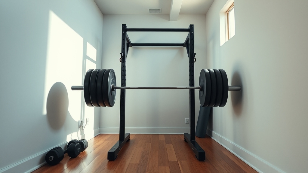 compact squat rack small space - Illustration 1