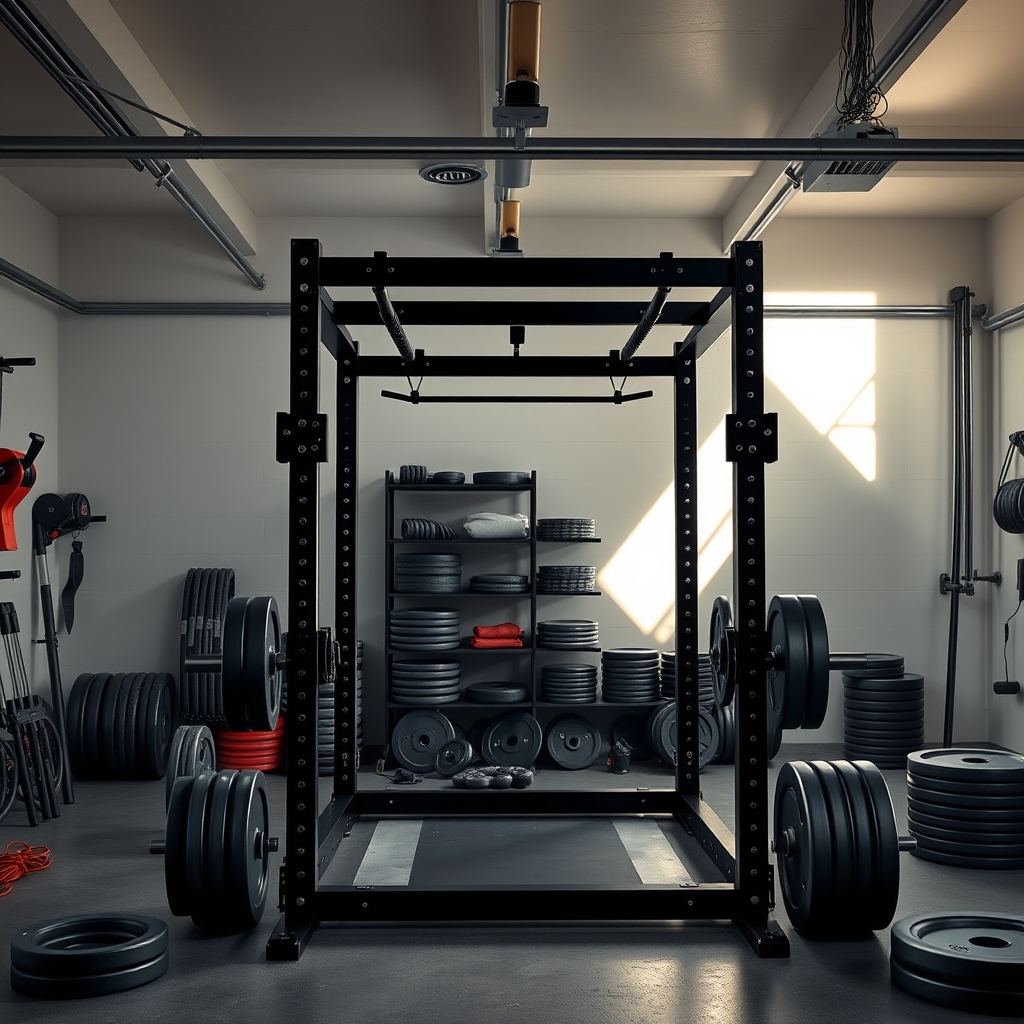 home gym power rack attachments - Illustration 1