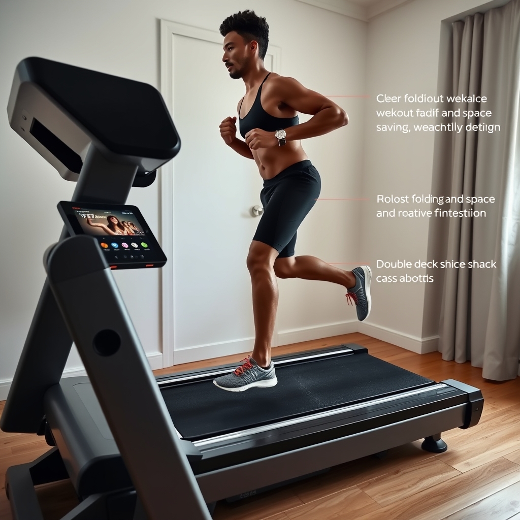 incline treadmill in action