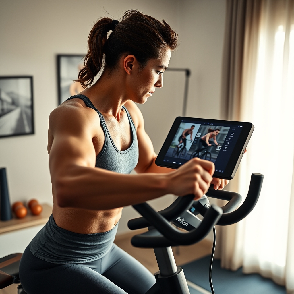 Peloton Bike in action