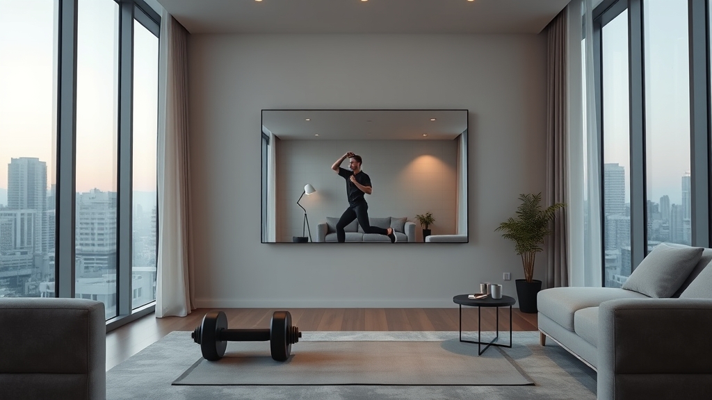 AI personal trainer mirror - Illustration 1