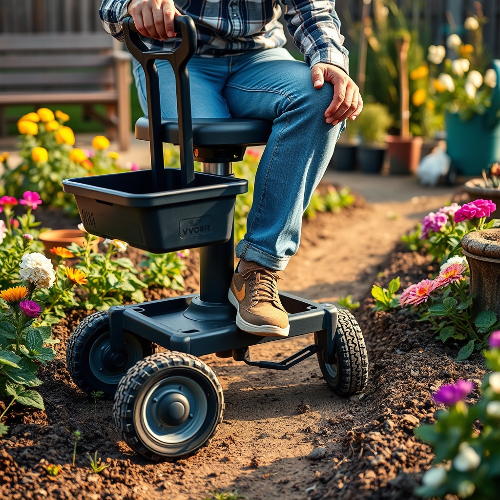 garden seat in action