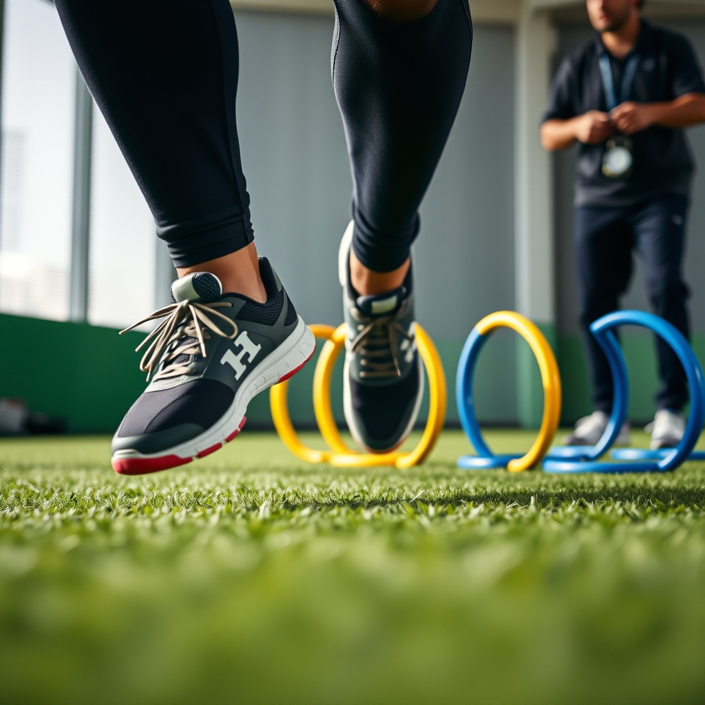 Agility Rings: 12 Ultimate Steps For Amazing Speed & Coordination In 2026 2 agility rings in action